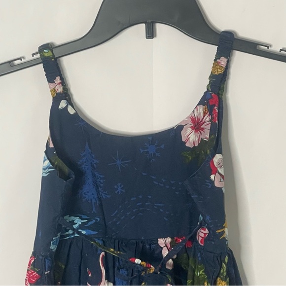 Hawaii Hangover navy blue Christmas empire girls dress Size 10 holiday novelty - Picture 3 of 11